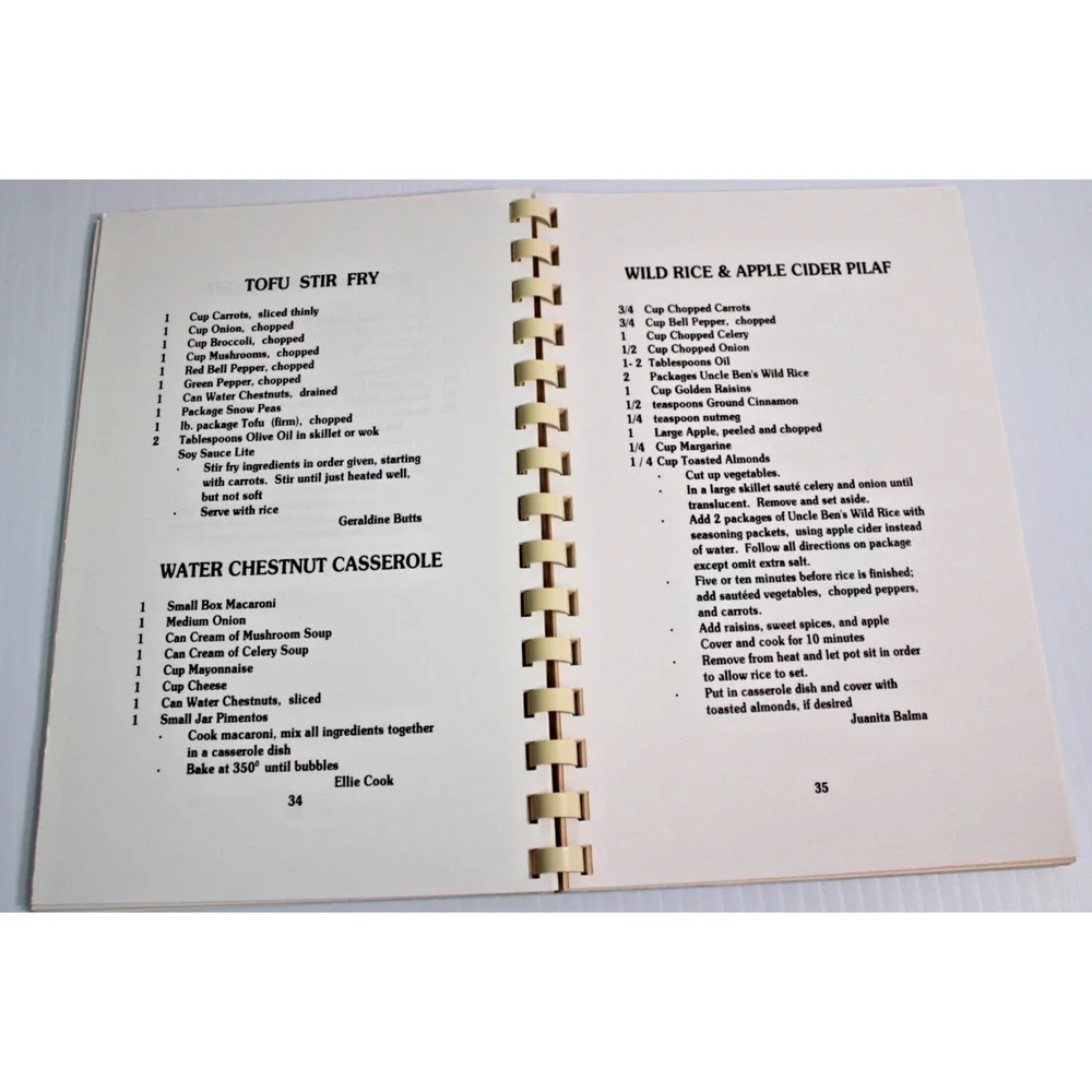 Vintage Westminster Seventh-Day Adventist Church Cook Book Vegetarian Recipes